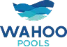 Wahoo Pools Logo in various shades of blue